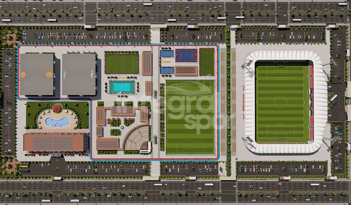 إنشاء المدينة الرياضية الأولمبية