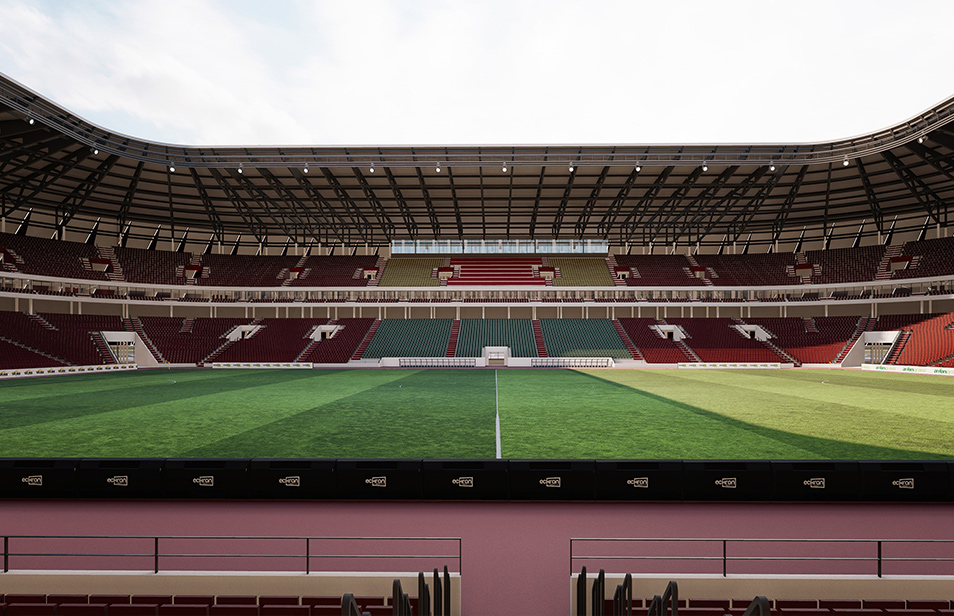 هندسة معمارية فولاذية من الجيل القادم وتصميم ملاعب أيقوني